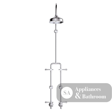 Fienza 455123 Lillian Lever Exposed Rail Shower & Bath Set Chrome - Showers