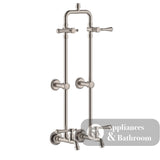 Fienza 455123NN Lillian Lever Exposed Rail Shower & Bath Set Brushed Nickel - Showers
