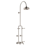 Fienza 455123NN Lillian Lever Exposed Rail Shower & Bath Set Brushed Nickel - Showers