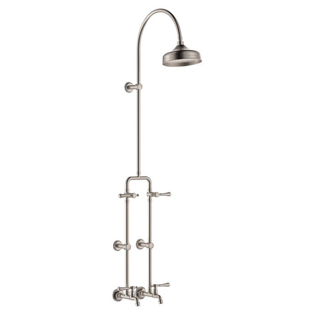 Fienza 455123NN Lillian Lever Exposed Rail Shower & Bath Set Brushed Nickel - Showers