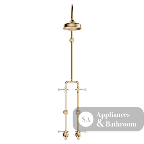 Fienza 455123UU Lillian Lever Exposed Rail Shower & Bath Set Urban Brass - Showers
