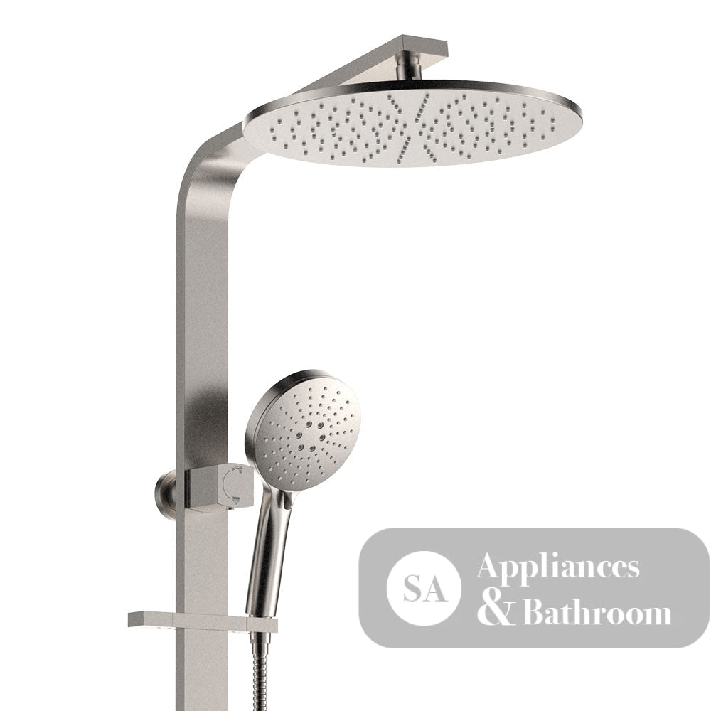 Fienza 455124BN Empire Slim Deluxe Twin Shower Brushed Nickel - Twin Showers