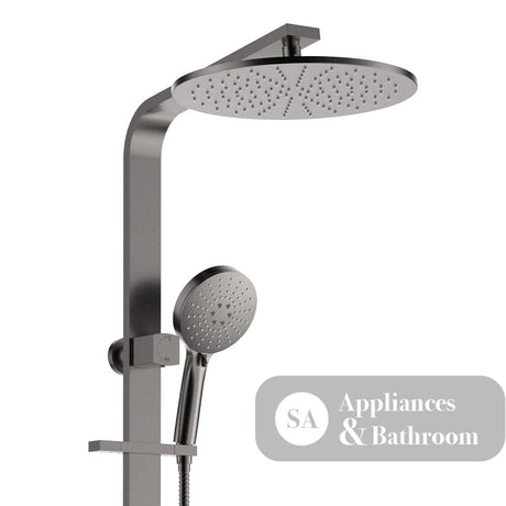 Fienza 455124GM Empire Slim Deluxe Twin Shower Gun Metal - Twin Showers
