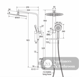 Fienza 455124UB Empire Slim Deluxe Twin Shower Urban Brass - Twin Showers