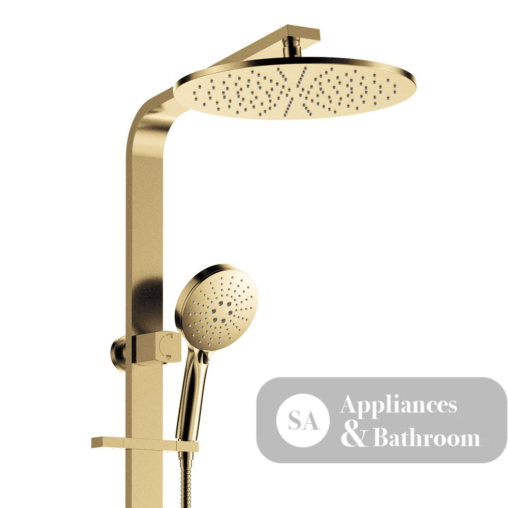 Fienza 455124UB Empire Slim Deluxe Twin Shower Urban Brass - Twin Showers