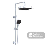 Fienza 455137 Kuro Twin Shower Soft Square Head Chrome