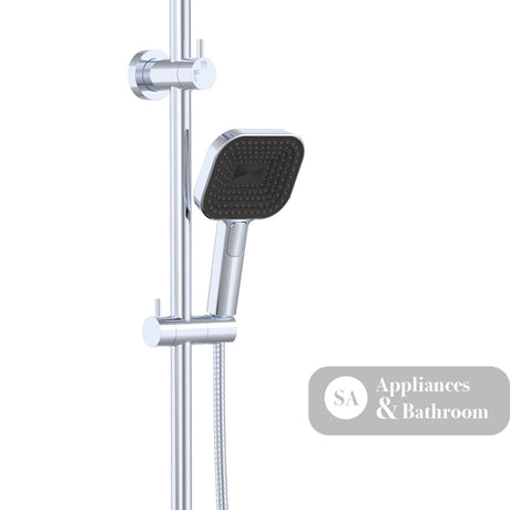 Fienza 455137 Kuro Twin Shower Soft Square Head Chrome