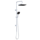 Fienza 455137 Kuro Twin Shower Soft Square Head Chrome