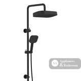 Fienza 455137B Kuro Twin Shower Soft Square Head Matte Black