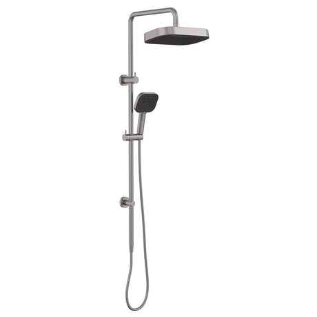 Fienza 455137GM Kuro Twin Shower Soft Square Head Gun Metal