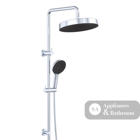 Fienza 455138 Kuro Twin Shower Round Head Chrome