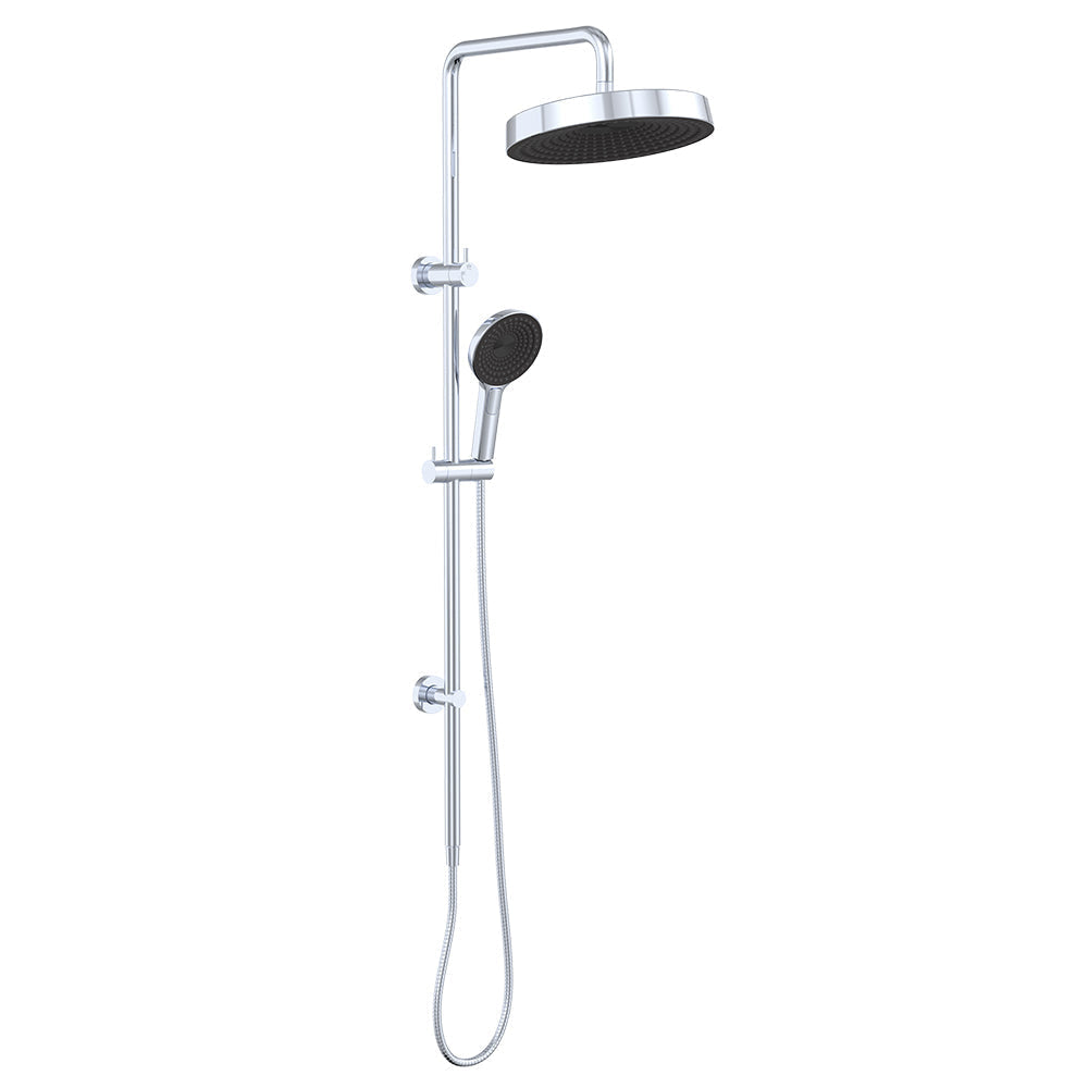 Fienza 455138 Kuro Twin Shower Round Head Chrome