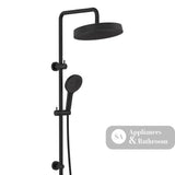 Fienza 455138B Kuro Twin Shower Round Head Matte Black