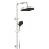 Fienza 455138BN Kuro Twin Shower Round Head Brushed Nickel