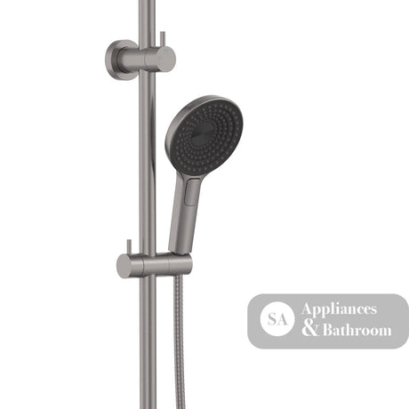 Fienza 455138GM Kuro Twin Shower Round Head Gun Metal