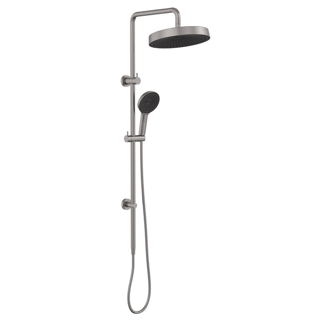 Fienza 455138GM Kuro Twin Shower Round Head Gun Metal