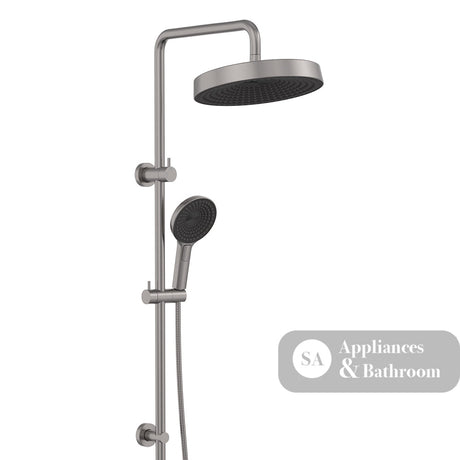 Fienza 455138GM Kuro Twin Shower Round Head Gun Metal