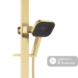 Fienza 455139UB Kuro Deluxe Twin Shower Soft Square Head Urban Brass