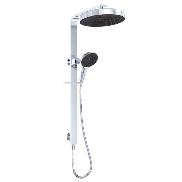 Fienza 455140 Kuro Deluxe Twin Shower Round Head Chrome