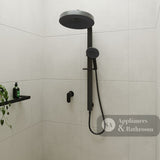 Fienza 455140B Kuro Deluxe Twin Shower Round Head Matte Black