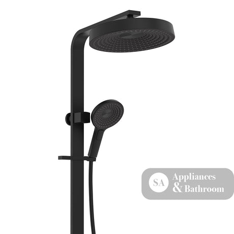 Fienza 455140B Kuro Deluxe Twin Shower Round Head Matte Black