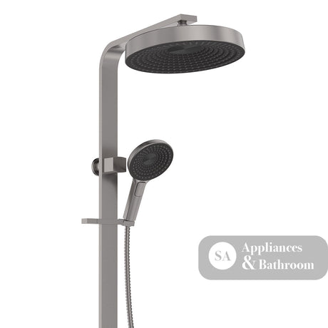 Fienza 455140GM Kuro Deluxe Twin Shower Round Head Gun Metal