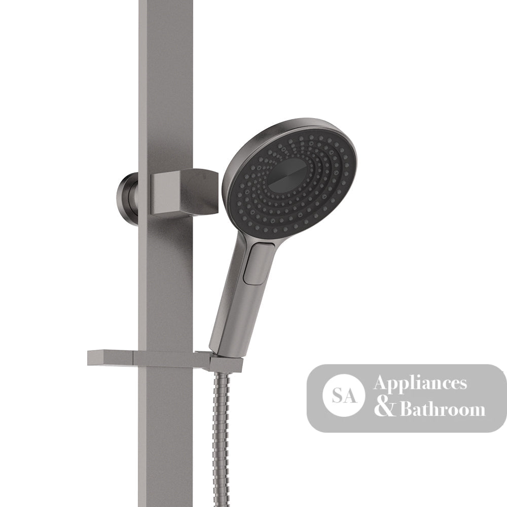 Fienza 455140GM Kuro Deluxe Twin Shower Round Head Gun Metal