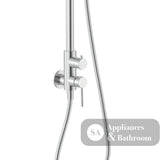 Fienza 455189 Kaya Wall Mounted Outdoor Twin Shower Brushed Stainless Steel - Twin Showers