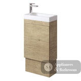 Fienza 45DSK Denzel Edge 450 Ensuite Vanity on Kickboard Scandi Oak - Vanity Units