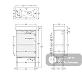 Fienza 45USK Minka 450 Vanity on Kickboard No Overflow Scandi Oak - Vanity Units