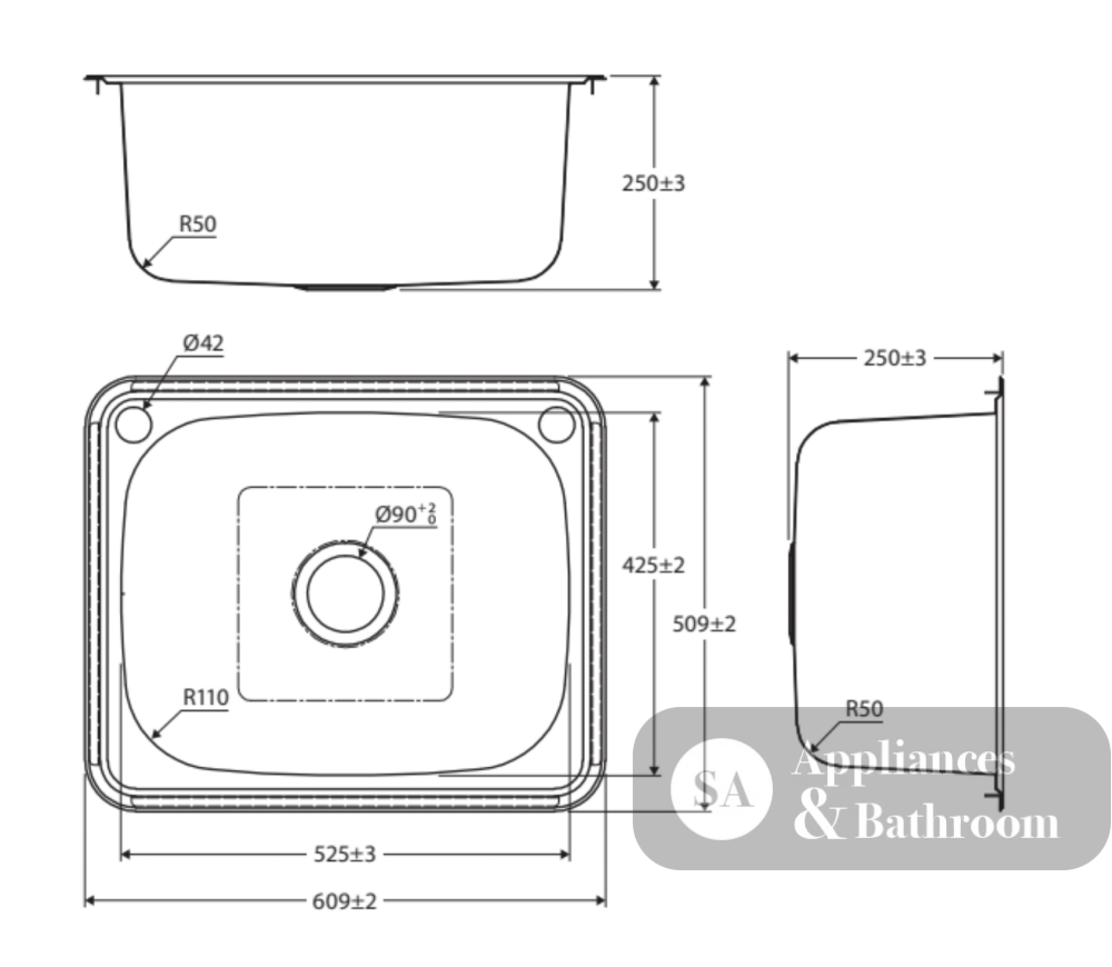 Fienza 50L Classic Laundry Sink 68202 - Special Order Insert Sinks
