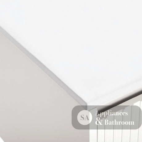Fienza 512-105 Pure White Solid Surface Stone 1500mm (No Tap Hole) - Vanity Bench tops