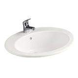 Fienza 603201I Jessica Inset RAK 1 Tap Hole Basin Ivory - Basins
