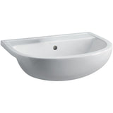 Fienza 603701W Semi Recessed RAK 1 Tap Hole Ceramic Compact Basin White - Basins