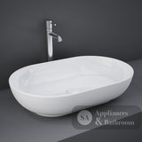 Fienza 606100W Moon Above Counter RAK Ceramic Oval Basin White - Basins