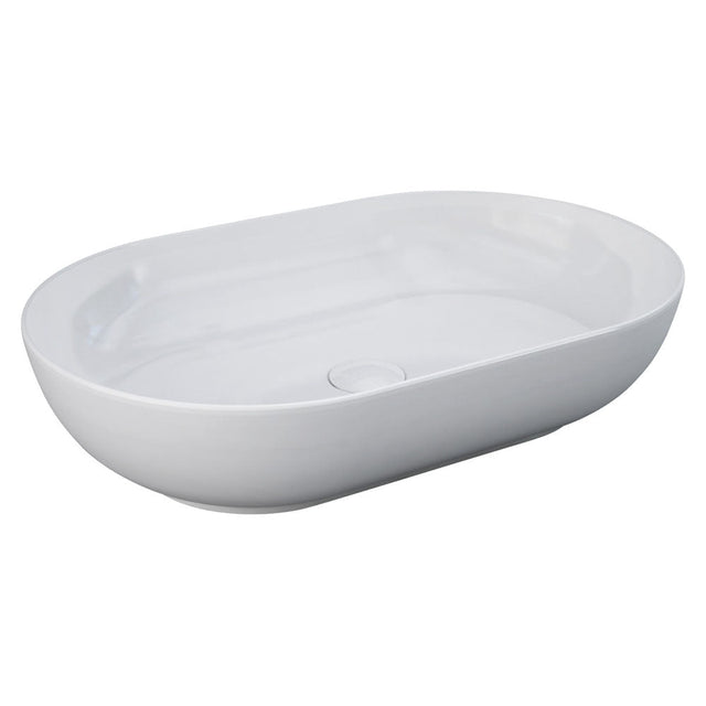 Fienza 606100W Moon Above Counter RAK Ceramic Oval Basin White - Basins