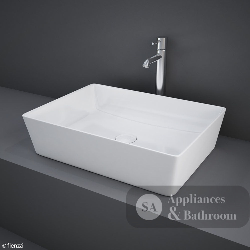 Fienza 606200W Moon Above Counter RAK Basin Rectangular White - Basins