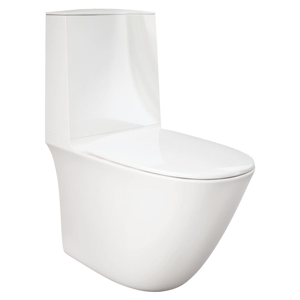 Fienza 616426WA Sensation Flush Back to Wall Toilet Suite S Trap White - Toilet Suites