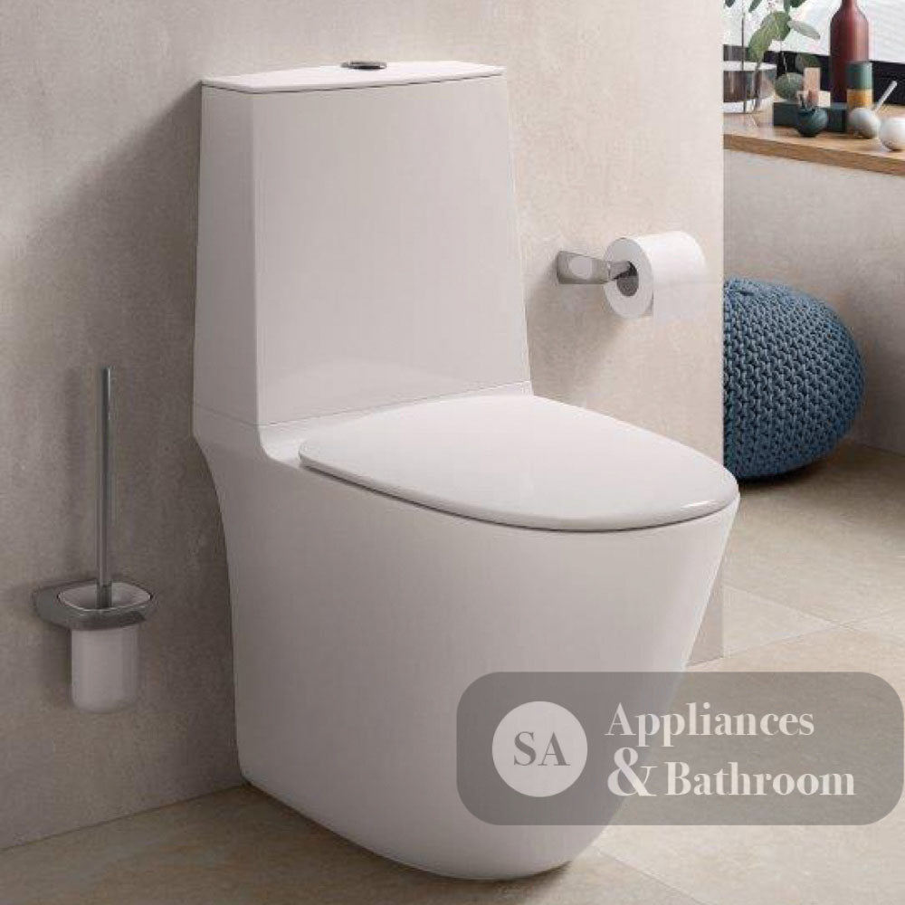 Fienza 616426WA Sensation Flush Back to Wall Toilet Suite S Trap White - Toilet Suites
