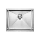 Fienza 68402AS Hana Single Bowl Sink Anti Scratch Stainless Steel 550x450x200mm - Top Mounted Kitchen Sinks