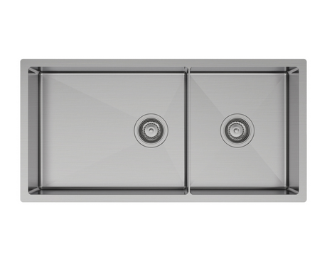 Fienza 68406 Hana Double Kitchen Sink 40L/27L - Top Mounted Kitchen Sinks