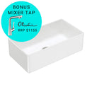 Fienza 68706 Olivia Large Single Butler Sink 840X460X255Mm White - Special Order Kitchen Sinks