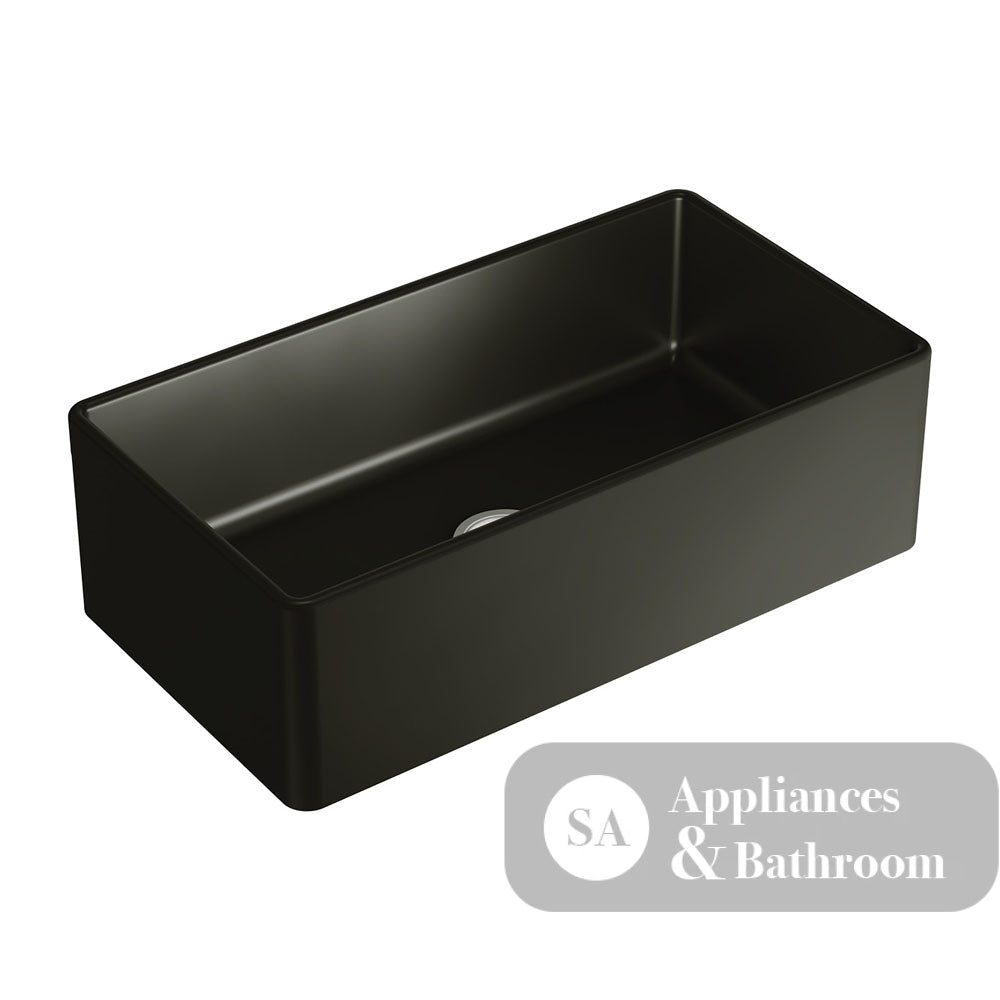 Fienza 68708 Benson Large Single Butler Sink Matte Black - Special Order Kitchen Sinks