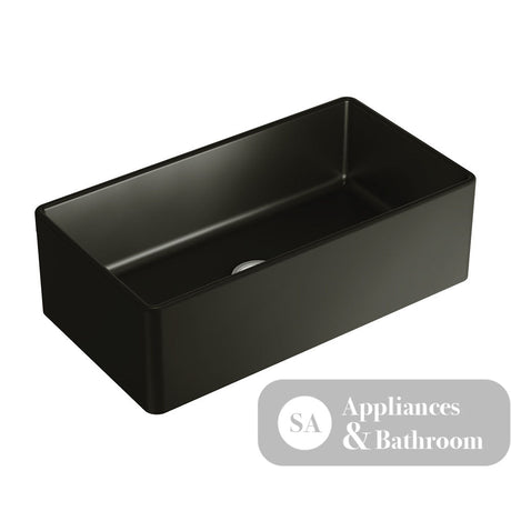 Fienza 68708 Benson Large Single Butler Sink Matte Black - Special Order Kitchen Sinks