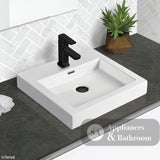 Fienza 7078W Como Above Counter 1 Tap Hole Basin Gloss White - Basins