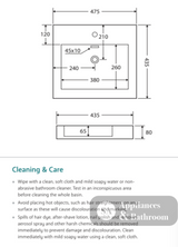 Fienza 7078W Como Above Counter 1 Tap Hole Basin Gloss White - Basins