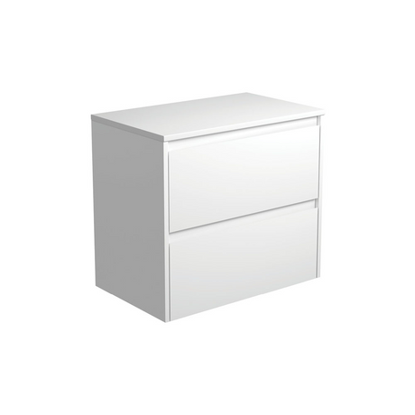 Fienza 75BW Amato 750 Wall Hung Cabinet Satin White Cabinet Only - Cabinet Only