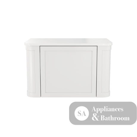 Fienza 75CM Mila Curved Satin White 750 Wall Hung Cabinet - Vanity Units