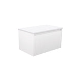 Fienza 75RW-C Alina Fluted White 750 Wall-Hung Cabinet Cabinet Only No Top - Vanity Units