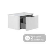 Fienza 75UW-C Minka Curved Satin White 750 Wall Hung Cabinet - Vanity Units